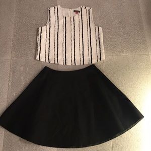 Kate Spade silk high waisted skirt